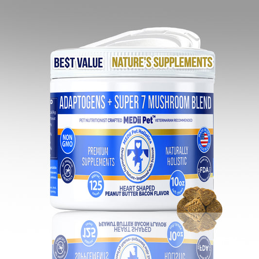 MEDii Pet Super 7 Dogs Mushrooms Blend  - Natural Dog Joint Supplements and Immune Booster