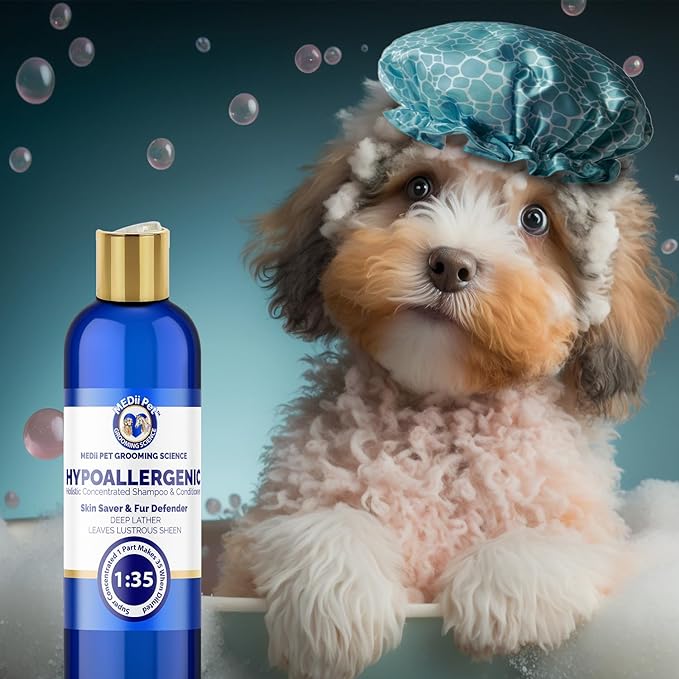 Medii Pet Hypoallergenic Dog Shampoo - Gentle, Natural, and Soothing Formula for Sensitive Skin