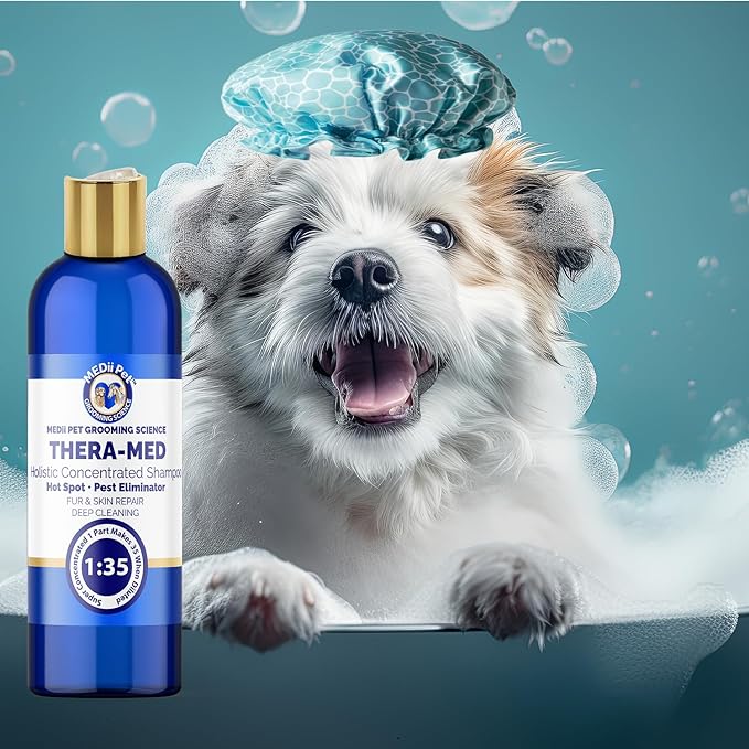 THERA-MED Dog Shampoo for Itchy Skin - Super Concentrated Horse & Dog Itch Relief and Skin Repair