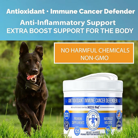 MEDii Pet Antioxidants for Dogs - Natural Anti-Cancer and Immune Support Chews