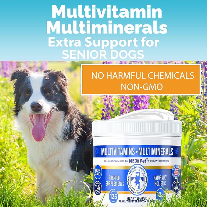 MEDII PET Multivitamin & Mineral Replacement - Multivitamins For Dogs That Boost Their Health