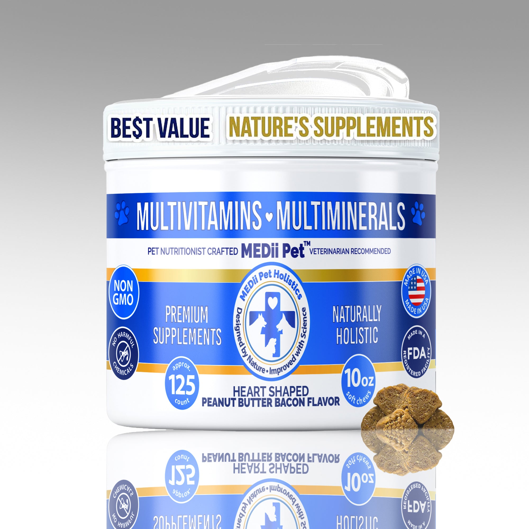 MEDII PET Multivitamin & Mineral Replacement - Multivitamins For Dogs That Boost Their Health